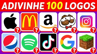 Adivinhe o LOGO em 3 Segundos | 100 Logos Famosos | Quiz de Logo 2023