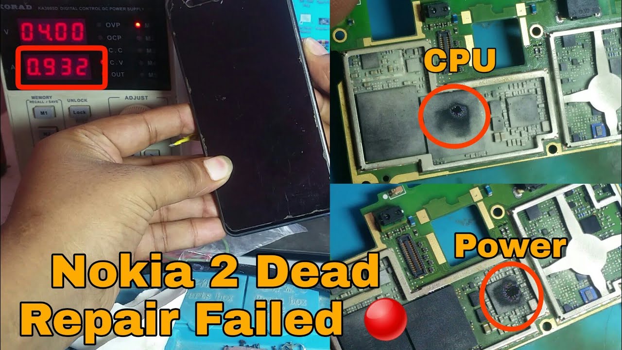 Nokia 2 Dead | VREG 1.2v Line Short | Failed Repair