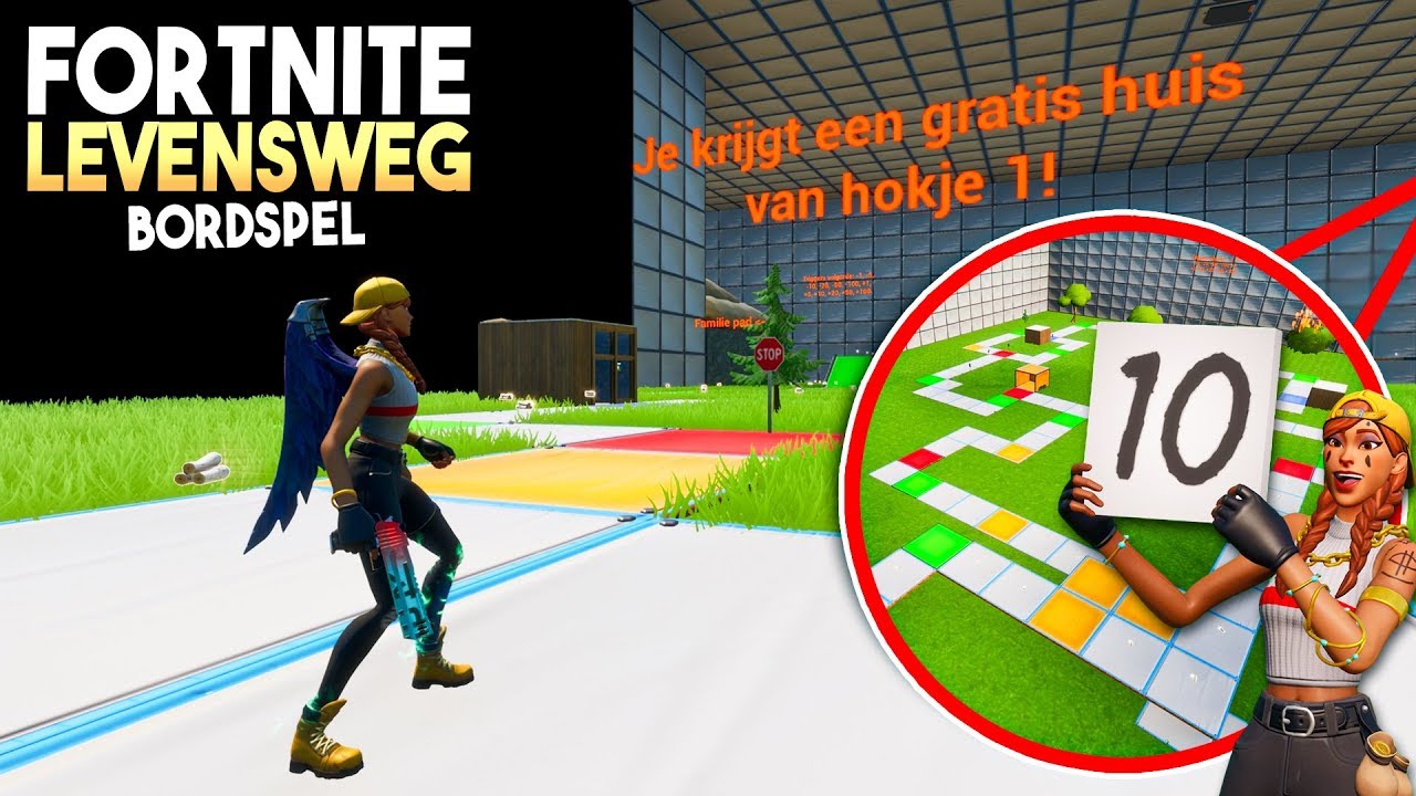 LEVENSWEG in Fortnite! (Bordspel)