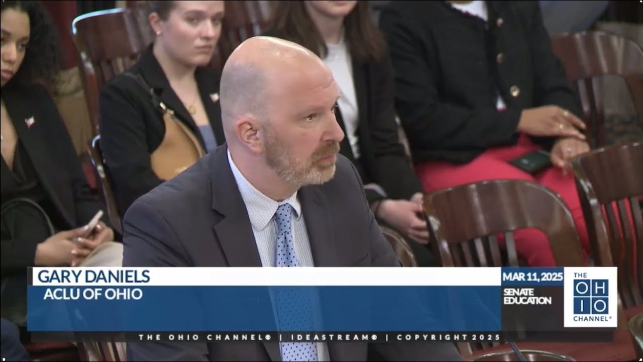 Chief Lobbyist Gary Daniels testifies on Senate Bill 34 on Mar. 11 ...