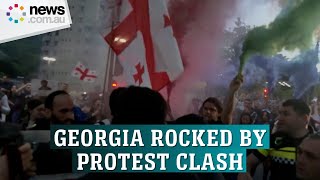 Georgian police fire grenades as protesters clash over 'foreign agents' bill