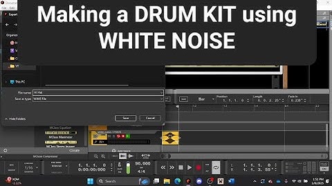Making a DRUM KIT using WHITE NOISE
