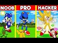 ALL SONIC FORMS Statue Build Battle In Minecraft - NOOB VS PRO CHALLENGE Maizen Mizen Mazien Parody