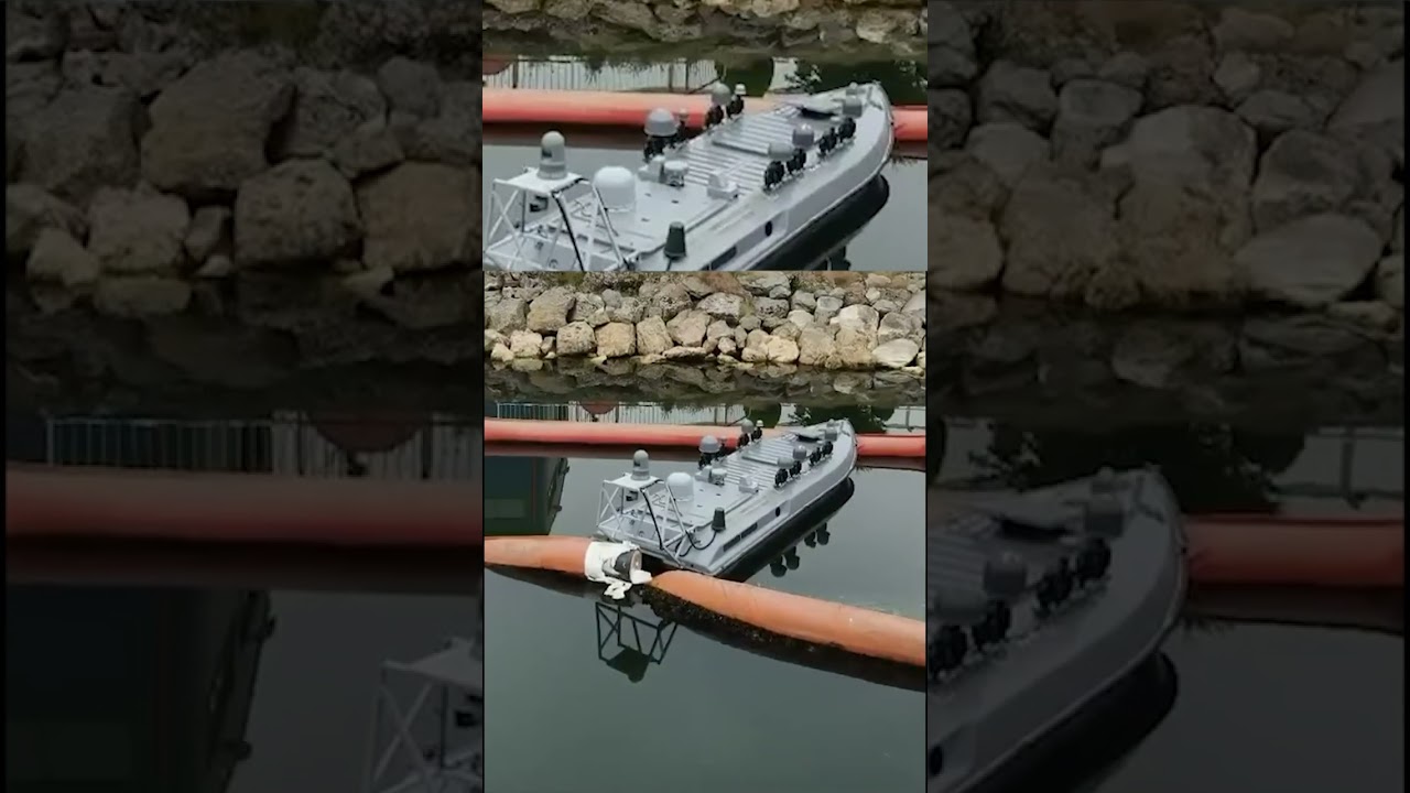 „E foarte ciudată bărcuța asta”. Cum arăta drona maritimă înainte de explozie