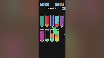 Water Color Sort Level 717 Walkthrough Solution iOS/Android