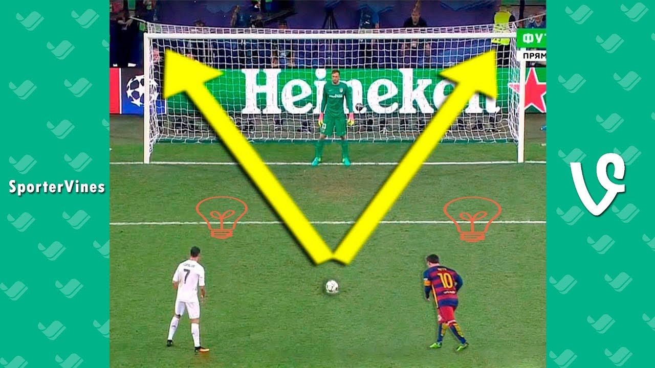 Ronaldo & Messi free kick stats Footbal funny Sporter Vines YouTube