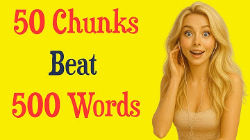 How to Speak English Fluently and Confidently | 50 Chunks Beat 500 Words | Shadowing Practice A2-B1
