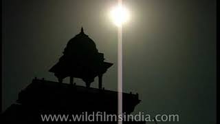 Phases of total solar eclipse: Baily's beads and the Diamond ring effect | Fatehpur Sikri