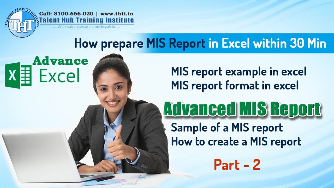 How Prepare Mis Report In Excel Mis Report Part 2 Hindi Misreport