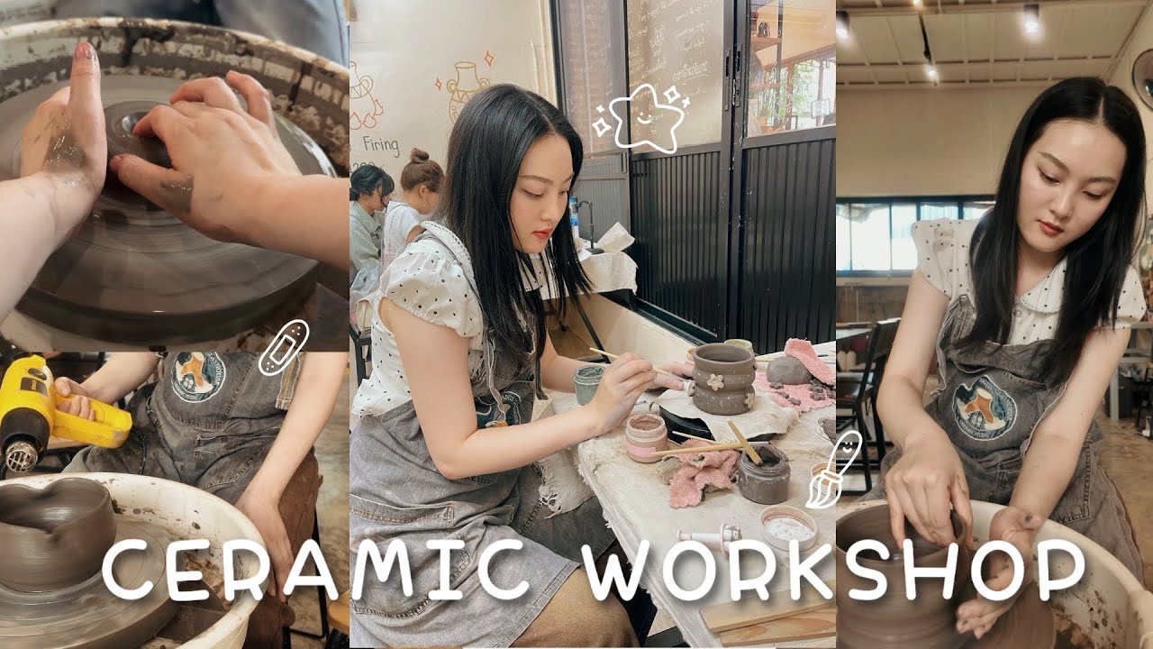 A Slow Day with Clay 🍶 วันช้า ๆ กับการปั้นเซรามิก | บันทึกวันเงียบๆ กับดินและเสียงเพลง ☁️