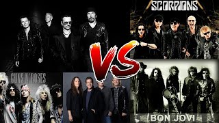 U2,Scorpions,Guns N' Roses,Bon Jovi,Led Zeppelin Greatest Hits Playlist