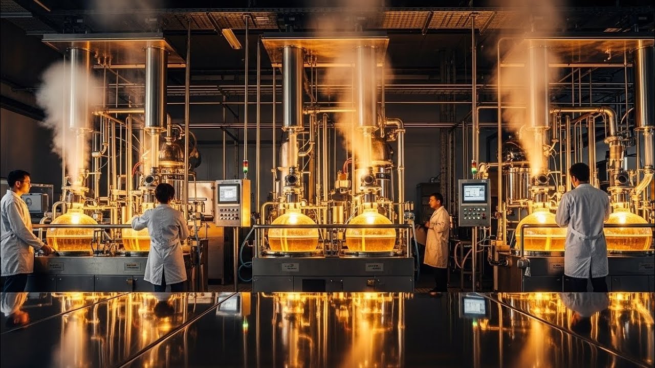 Inside the Perfume Factory – How Rare Flowers Become Luxury Fragrance (Full Process)