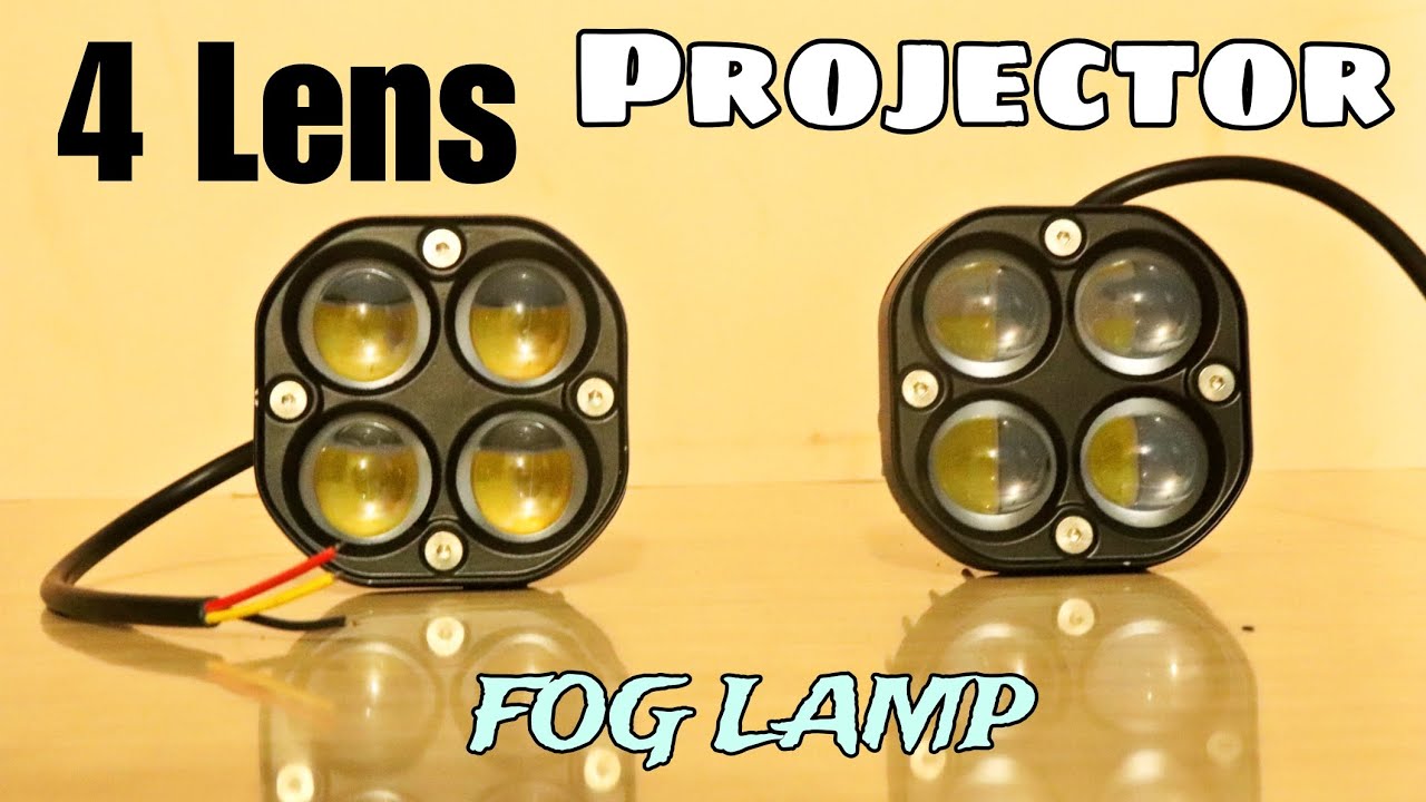 Bike & Car Ke Liye Best Projector Light? | 4 LED Aux Light Test