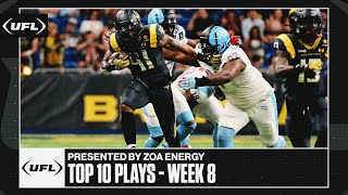 UFL top 10 plays from week 8 presented by ZOA Energy | United Football League