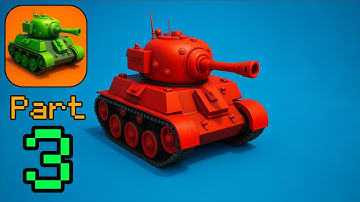 Tank Craft 3D - Gameplay Walkthrough Part 3 - Build & Fight (iOS, Android)