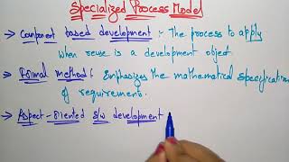specialized process model   software engineering