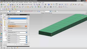 NX Advanced Simulation - Simple Beam with Shell Elements