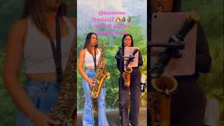 Que lindo suenan los dúos bien hechos 👌🏾😍 #live #saxophone #merengue #mujeres