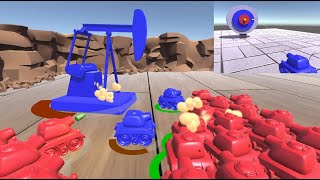 AI Tank Battle - Hit the target to spawn