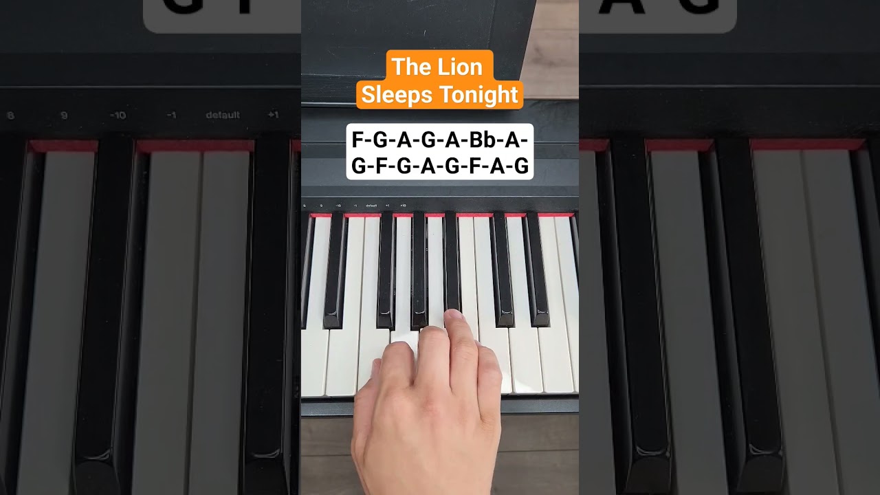 The Lion Sleeps Tonight - Lion King (Piano Tutorial)