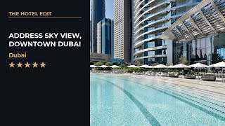 DOWNTOWN DUBAI ROOFTOP POOL VIEWS #Shorts