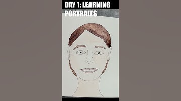 Day 1 Portrait Challenge - Learning to Paint a Portrait in 30 Days