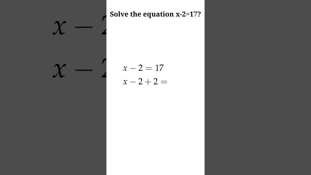 Solve X 2 17