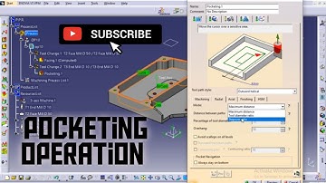 Steps for creating POCKETING OPERATION in CATIA CAM/Tutorial videos/CATIA V5/CAD CAM/3d experience