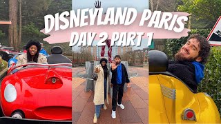 DISNEYLAND PARIS FEB 2025 VLOG DAY 2 PART 1 | FIRST TIME AT DISNEY 🎡😱
