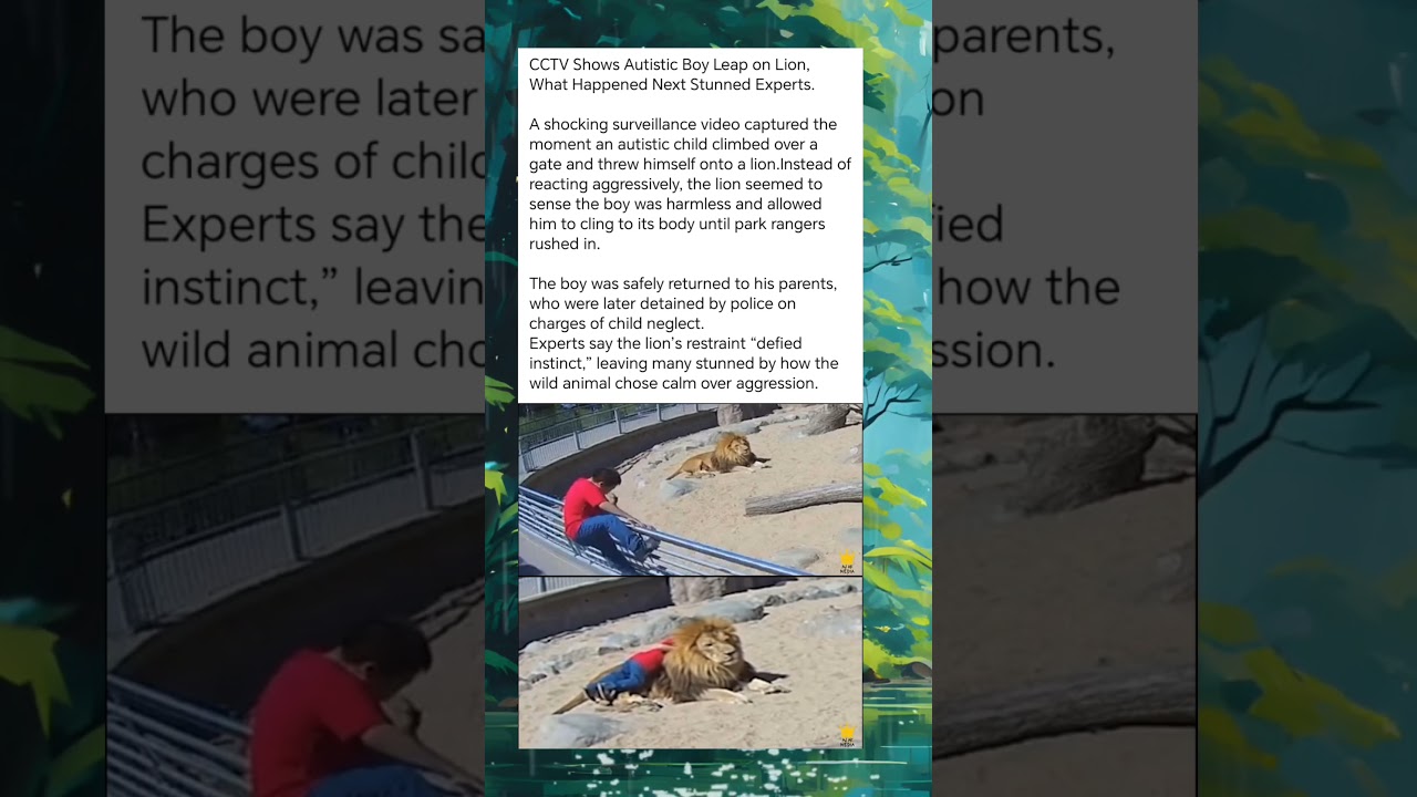AUTISTIC BOY AND THE LION’S MERCY