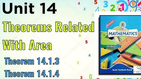 Class 9 | Unit 14 | Theorems Related with Area | Theorem 14.1.3 and 14.1.4