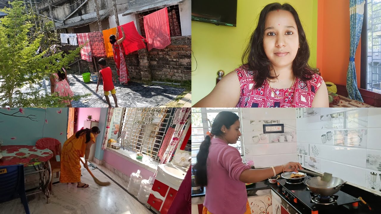 আজ কাজের মাসি আসবেনা,সমস্ত কাজের চাপ আমার মাথায়/দুই পদের মাছ 🐟 রান্না করলাম//কাচাকুচি শুরু হল এবার।