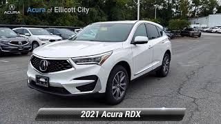 New 2021 Acura Rdx Wtechnology Package, Ellicott City, Md A10462