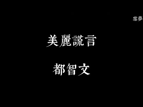 都智文 - 美麗謊言『 是誰 為愛 說了美麗謊言 誰把承諾 變成一種信念 wow 』 【歌詞/Lyrics】