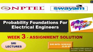 💥WEEK 3💥🔥100%🔥💥💥PROBABILITY FOUNDATIONS FOR ELECTRICAL ENGINEERS ASSIGNMENT SOLUTION💥💥