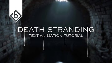 How To Create Death Stranding Text Animation - Sony Vegas Tutorial