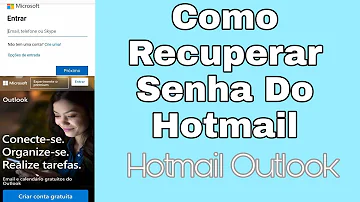Porque não consigo entrar no meu Hotmail?