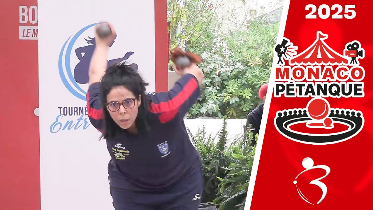 Miniature : 3e des qualifs MONACO vs REI : International doublette féminin de pétanque 2025 à Monaco