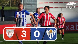 RESUMEN Y GOLES ATHLETIC CLUB vs SPORTING CLUB HUELVA , Jornada 4, LIGA F