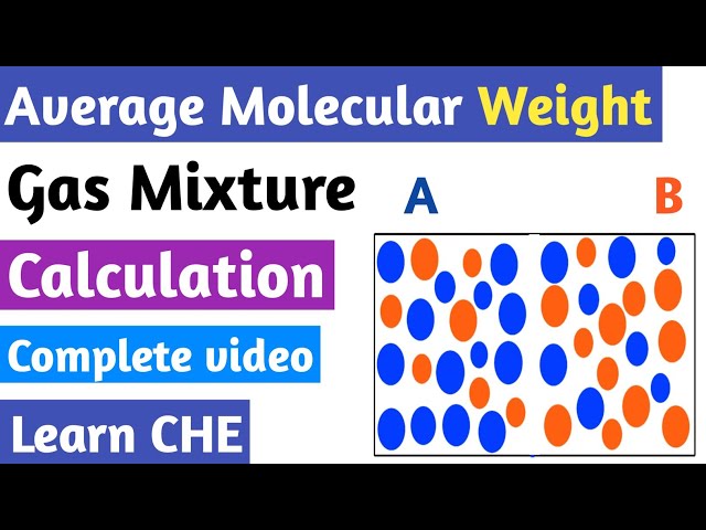 Average Molecular Weight of a Gas Mixture | How do you Calculate Average Molecular Weight? class=