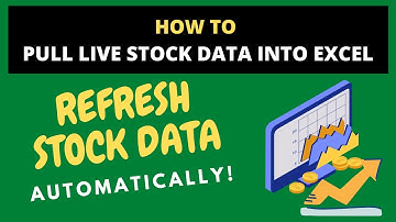 How To Pull LIVE Stock Data Into Excel & Refresh Automatically! QUICK & EASY!