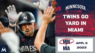 Twins vs. Marlins Game Highlights (4\/3\/23) | MLB Highlights