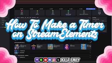 how to set up a streamelements timer for twitch