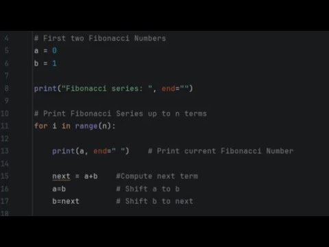 Write a program to print the Fibonacci series up to N terms? (Python)