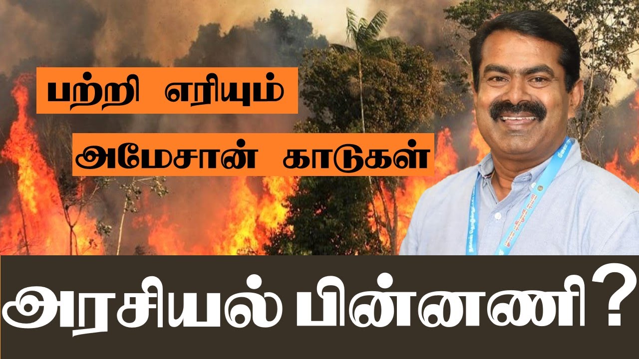 அமேசான் காட்டுத்தீ காரணம் என்ன? - சீமான் பேச்சு | Amazon forest fire in Tamil - Seeman speech