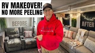 Before & After RV Makeover | No More Peeling Furniture!