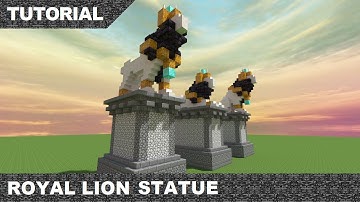 Minecraft Royal Lion Statue Tutorial & Download