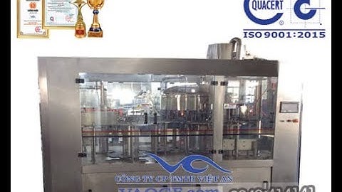 [Việt An] Video Hệ thống chiết rót đóng chai VA-CGF6000 công suất 6000 chai 500 ml/h
