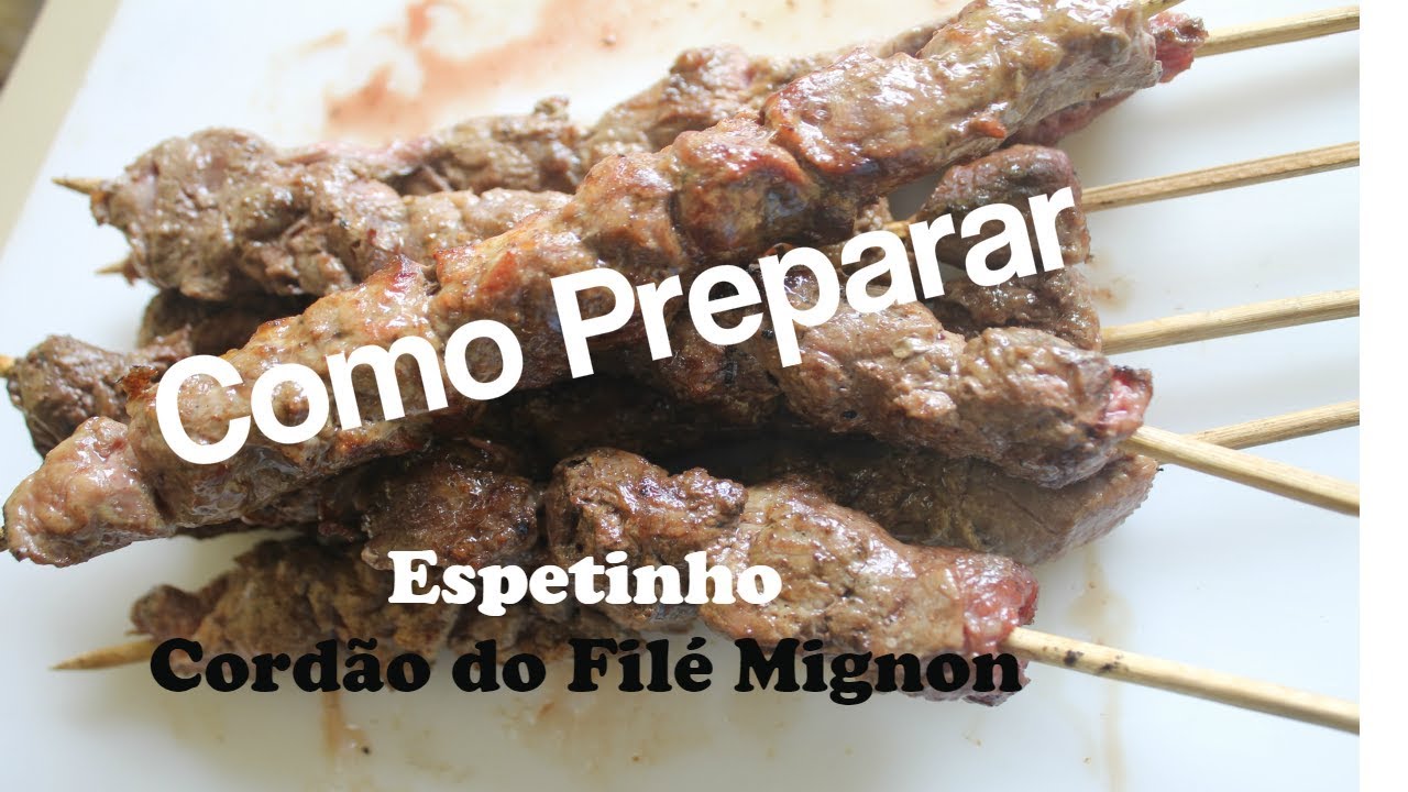 Espeto Carne (cordão do filé mignon) - Preço/Kg - Casa de Carnes Piné