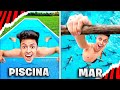 PISCINA vs BANHEIRA vs RIO vs MAR - DESAFIO AQUÁTICO! image